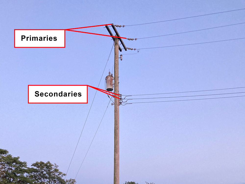 residential electric riser line